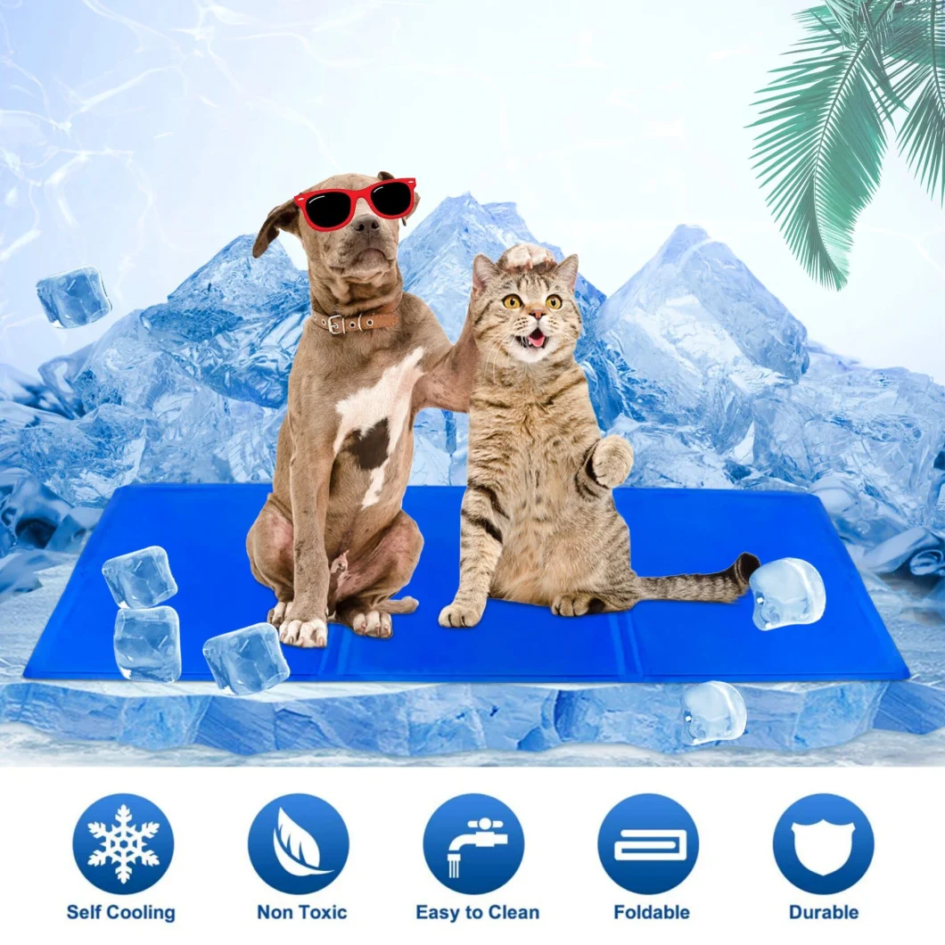 Non-Toxic Self-Cooling Dog Gel Ice Pad Cool Mattress for Sleep