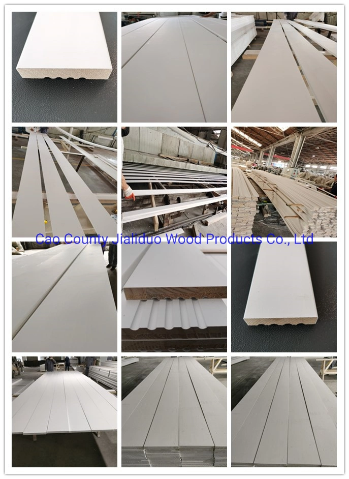 White Primer MDF Solid Pine Wood Profiles