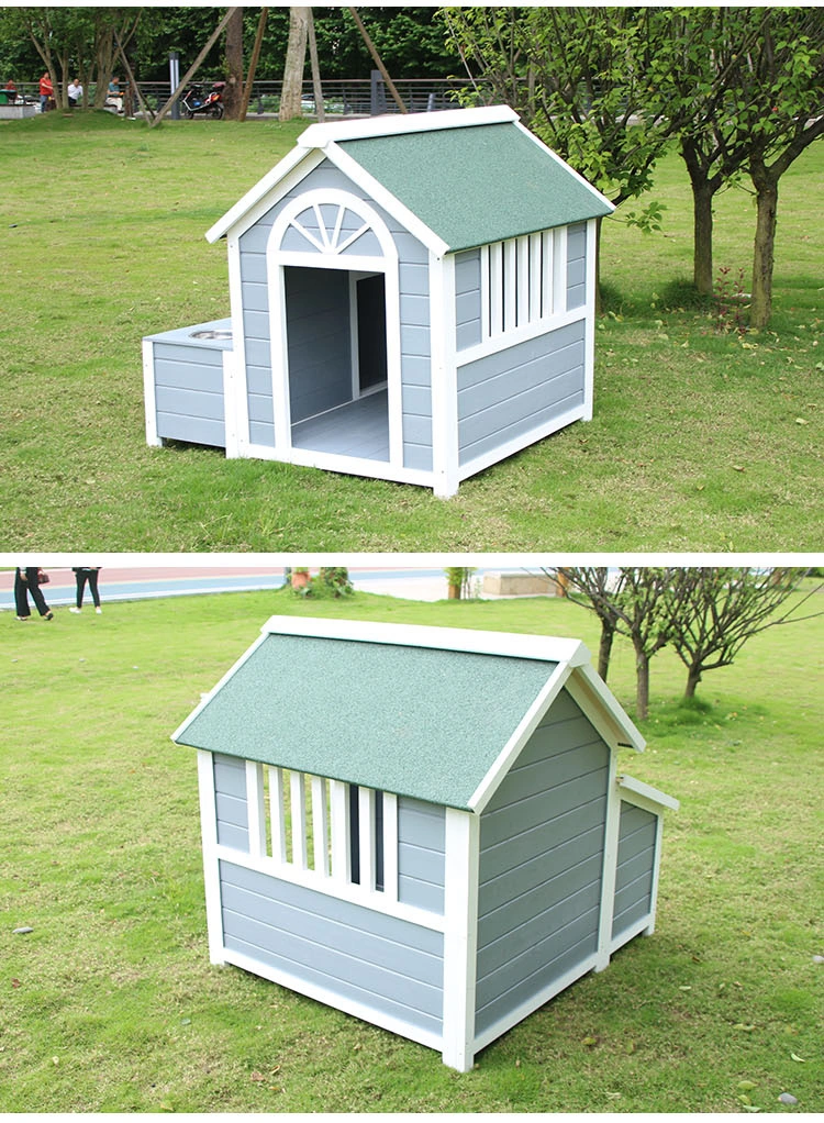 Durable Waterproof Plastic Puppy Shelter Kennel Indoor Outdoor Pet Dog House