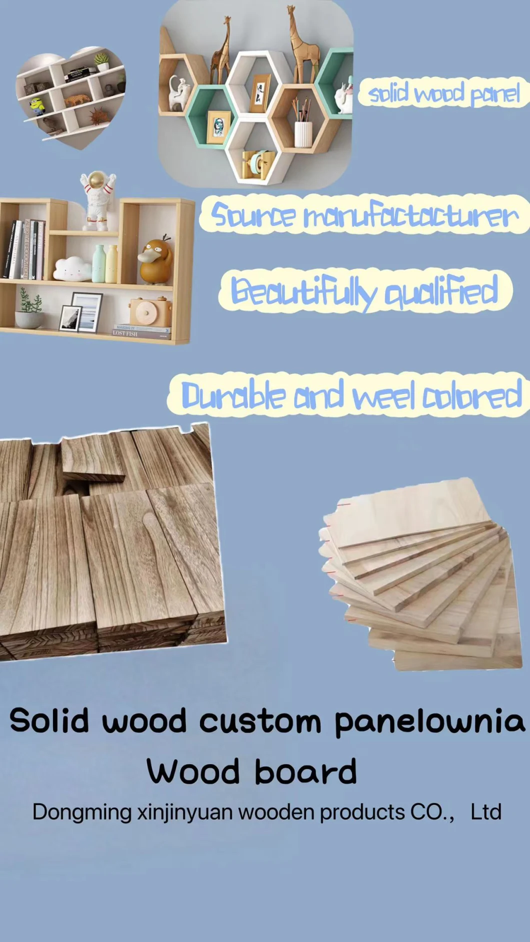 Wholesale Factory Paulownia Wood Sheet Paulownia Solid Lumber Wood Low Prices Supplier of Paulownia Wood Planks