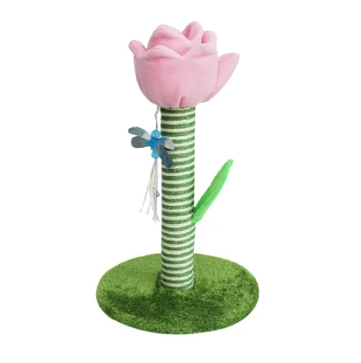 Mignon luxe rose violet bonbon fleur chat escalade arbres jouet sisal chat arbre tour