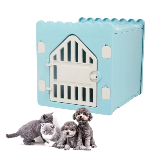 L'animal familier en plastique intérieur détachable de luxe de logo fait sur commande met en cage la maison créative de chien de chat de villa