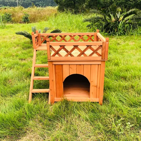 Sdd001-01 Nouvelle arrivée Produits pour animaux de compagnie Chenil en bois Cage pour chien Maison pour chien en plein air